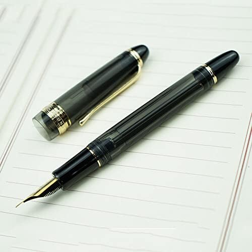 עט מזרקת ואקום שחור 699 קטע מוצק אפור שקוף M0.7 ממ ציפורן