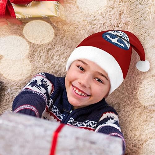 יאכטה רוק רוויו חג המולד כובע רך קטיפה סנטה כובע מצחיק כפה עבור חג המולד לשנה חדשה חגיגי מפלגה