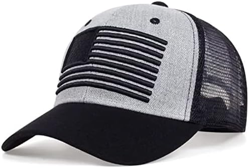 כובע דגל אמריקאי ארהב רך בכושר משאית רקמה רשת כובע בייסבול Snapback
