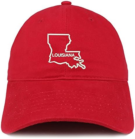 חנות הלבשה אופנתית לואיזיאנה טקסט מתאר מדינה כובע אבא כותנה רקום