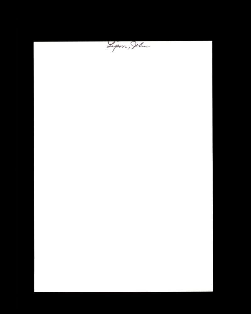 ג'וני ליפטון חתם על 5x7 חתימת צילום דטרויט טייגרס