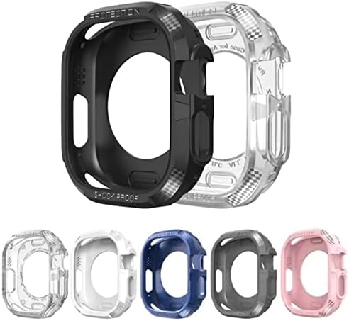 עטיפת TPU של DFAMIN עבור Apple Watch Ultra Case Protector for Iwatch Series Texture Teackure Series Watch אביזרי