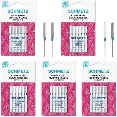 Schmetz מגוון מחטי מכונת תפירה מגוונות 130/705H-Q מידות 75/11 ו- 90/14