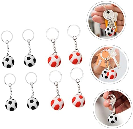 טויאנדונה סימולציה כדורגל תליון תרמיל מחזיק מפתחות מיני מחזיק מפתחות מיני תרמיל 8 יחידות כדורגל