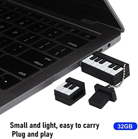 Shanrya USB זיכרון פלאש, פסנתר פסנתר ABS תקע דיסק פלאש ומשחק usb2.0 ממשק רעידת אדמה התנגדות