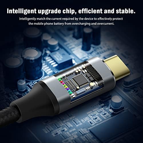 SAISN USB C ל- USB C כבל סיומת, USB C זכר לנקבה מכשיר ניילון ניילון קלוע מסוג C 3.1 GEN2 10GBPs תומך 100W
