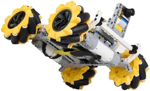 ערכת Xygstudy BuildMecar, מכונית רובוט חכמה של אבן בניין עם RPI 4 ו- 16GB SD כרטיס גלגלים Mecanum מצלמה 5MP מבוססת