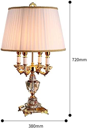 שולחן קריאת אור בית דקורטיבי מוזהב המיטה קריסטל מנורת שולחן דואר 14 מרובה מנורת מחזיקי שולחן מנורות עם בז