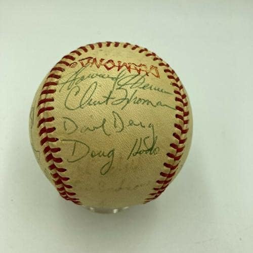רוג'ר קלמנס 1983 צוות טקסס לונגהורנס חתם על NCAA העולמי בייסבול JSA - כדורי בייסבול חתימה