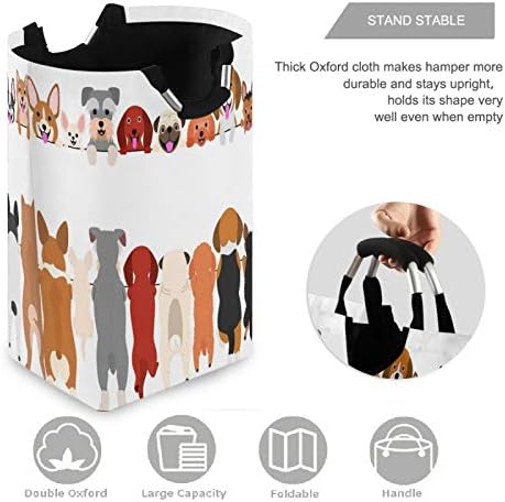 מגן שמש עומד קטן כלב גדול קיבולת כביסת סל מים עמיד אוקספורד בד אחסון סלי עבור שינה, אמבטיה, במעונות,