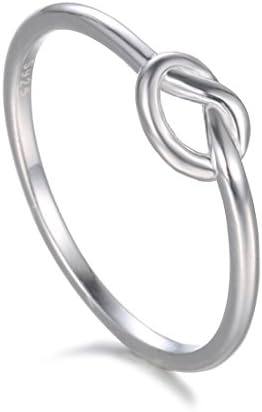 בורואו 925 סטרלינג כסף טבעת אהבת קשר מבטיחים ידידות גבוהה פולני נוחות להקת כושר טבעת גודל 4-12