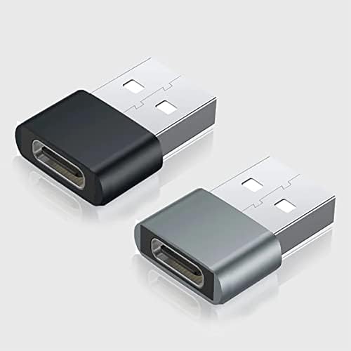 USB-C נקבה ל- USB מתאם מהיר זכר התואם ל- Sony G8341 שלך למטען, סנכרון, מכשירי OTG כמו מקלדת, עכבר, ZIP, GAMEPAD,
