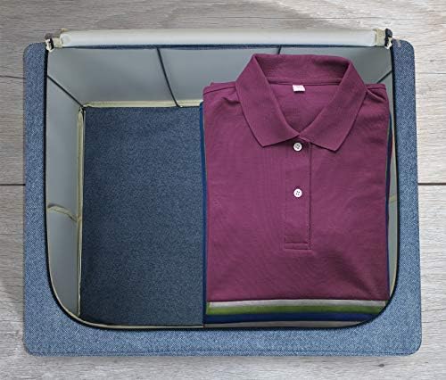 פחי אחסון של סורבוס עם מסגרת מתכת - שקיות מארגן בגדים ניתנים לערימה ומתקפלים - מיכלי אחסון בד באוקספורד