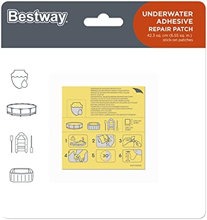 Bestway 62091 תיקון תיקון דבק מתחת למים