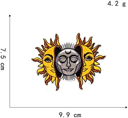 Sun God Cartoon פרק תווית רקומה לתיק תרמיל בגדי בגדים כובעי כובעי יישום ברזל על תפור על סמל אביזרים