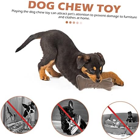 זמילה 4 יחידות כלב גדול וצעצוע מקל צעצוע אימוני חתולים בלתי ניתנים להריסה גומי חום קטן לועס מברשת שיניים ניקוי