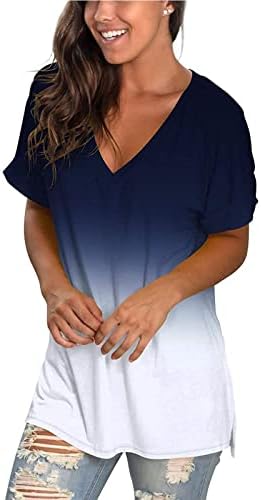 סקסי חולצות לנשים מקרית קיץ קצר שרוולים אופנה חולצות טרנדי יוצא חולצה בבאגי טי