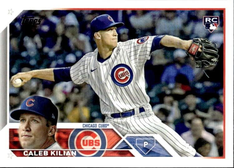 2023 Topps 69 Caleb Kilian NM-MT RC טירון טירון שיקגו קאבס כרטיס מסחר בייסבול MLB