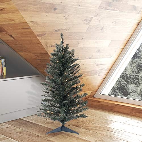 ויקרמן 36 אורן קנדי ​​עץ חג מולד מלאכותי, אורות ליבון ברורים של דורה, עיצוב בית מקורה עונתי