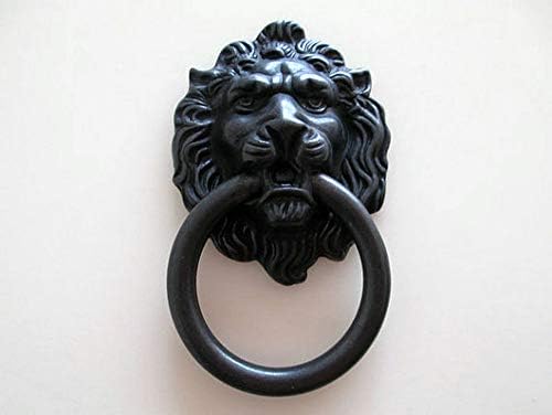 מגירת אריות מושכת ראש אריה ארון טיפה מושך יד דלתות שידה טבעתית משוך ידיות המגירה מושכת סגנון וינטג