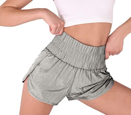Ododos Goto מכנסיים קצרים אתלטי לנשים אלסטי מותניים גבוהים מהיר ספורט יבש מהיר אימון מזדמן מפעיל מכנסיים