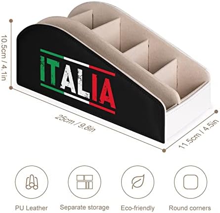 איטליה דגל טלוויזיה שלט רחוק מחזיקי ארגונית תיבת עט עיפרון שולחן אחסון נושא כלים עם 6 תא