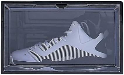 קופסת נעליים פלסטית צלולית עם וולנוטה עם סגירה מגנטית מארגן מארגן נעליים אוסף מארגן נעליים לתצוגה לגברים
