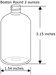 12 מארז-2 עוז - בקבוקי פלסטיק ענבר בוסטון - מרסס ערפל עדין לבן-לשמנים אתרים, בשמים, מוצרי ניקוי - על ידי חוות
