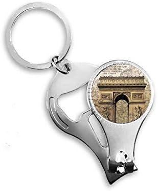 קשת הניצחון הטוב ביותר של ציפורני פריז ניפר טבעת מפתח בקבוקי שרשרת פותחן