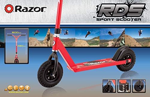 SCORDER Pro RDS קלנועית לילדים בגילאי 10+-צמיגים פנאומטיים, מסגרת אלומיניום בדרגה מטוסים, קטנוע מחוץ לכביש לרוכבים