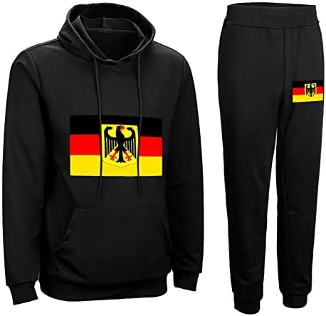 Deutschland גרמניה דגל יוניסקס סט אימונית קפוצ'ונים אתלטים 2 חתיכות Speatsuits טרקלין סט ריצה חדר כושר