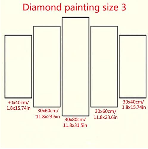 5 מארז 5 ד ערכות ציור יהלומים למבוגרים למתחילים תרגיל מלא עשה זאת בעצמך יהלומי אמנות ריינסטון צלב תפר צבע עם