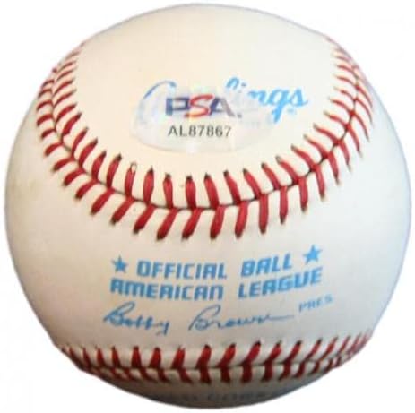 פרנק רובינסון חתום על בייסבול OAL חתימה על אוריולס PSA/DNA AL87867 - כדורי בייסבול עם חתימה