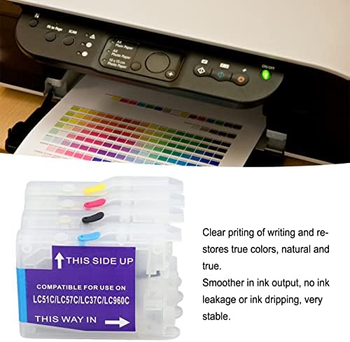 מחסנית דיו של FTVogue, 4 צבעים אביזר הדפסת 4 צבעים מדפסות צילום שולחן עבודה עבור 135C 150C 153C
