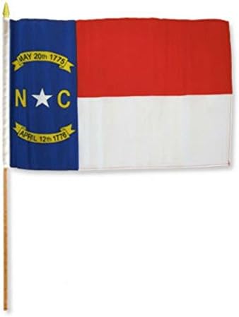 RFCO צפון קרוליינה 12 x18 דגל מקל