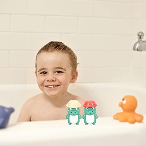 Zerodeko צעצועים לבעלי חיים 2 PCS צעצועי אמבטיה ריסוס תנין תרסיס אמבטית צעצועים ממטרת אמבטיה צפה