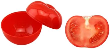 תעשיות אמינות תאגיד. יסודות סט של 2 חתיכה עגבניות שומר שומר מיכל שרת שומר לחתוך עגבניות טרי כבר