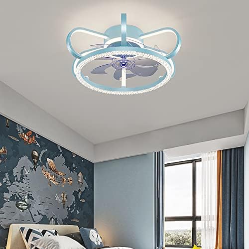 מאווררי תקרה של Cutyz עם מנורות, מאוורר תקרה עם אורות לילדים LED לעומק 3 מהירויות תאורת תקרת מאוורר עם