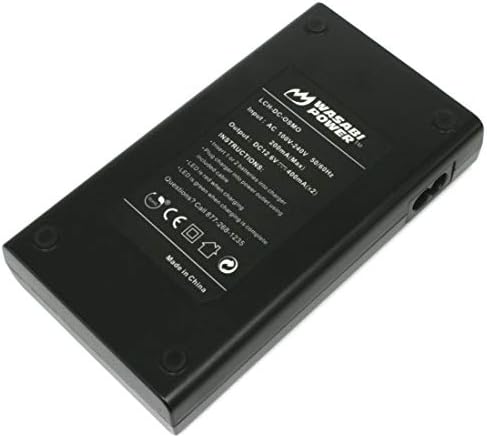 Wasabi Power DJI OSMO סוללה חכמה ומטען כפול עבור DJI OSMO, Osmo Mobile, Osmo+