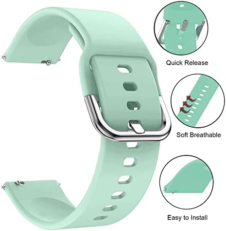 פס Feifuns Smart Watch Band Soft Silicone החלפת להקת 22 ממ רצועת ספורט צמיד חכם Watchfe1/HE1/ST5