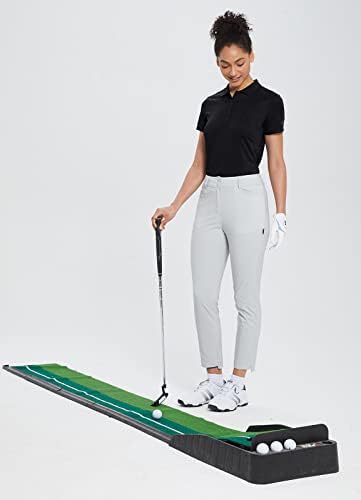נשים של פולו חולצות גולף קצר שרוול חולצות מהיר להתייבש50 + קל משקל 5-כפתור פיקה אחיד