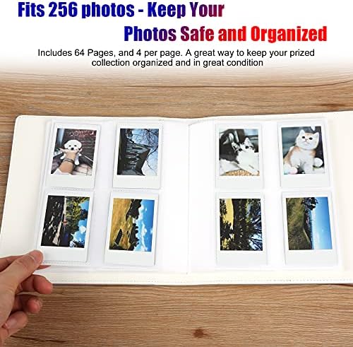 2 חבילות, 256 כיסים אלבום תמונות לפוג 'יפילם אינסטקס מיני ליפליי 11 90 70 שנות ה -50 26 25 9 8+ 8 מצלמה מיידית