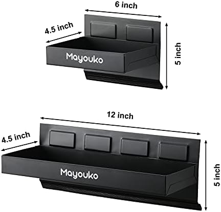 מדף ארגז כלים מגנטי של Mayouko, מגש ומחזיק, 4 חלקים מגנטיים מגנטיים מגנטיים סט ארון קופסאות