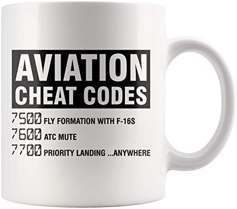 פנבולה תעופה לרמות קודי טייס מטוס וחלל תלמיד קפה קרמיקה ספל