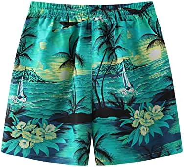 Miashui Mens מכנסיים קצרים נושמים קיץ זכר חוף עץ עץ הדפס מכנסיים קצרים שרוך מכנסיים קצרים מכנסיים קצרים