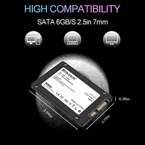 Bliksem SSD 512GB SATA III 6GB/S כונן מצב מוצק פנימי 2.5 ″ 7 ממ 3D NAND TLC שבב עד 550 מגה -בייט/ש 'למחשב נייד