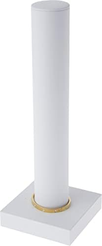 עמדת תצוגת צמיד אנכית של פלימור לבן פלימור, 4.625 W x 13 H