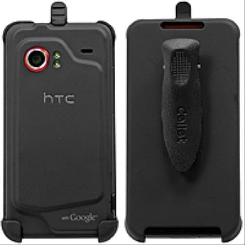 Cellet שחור גומי נרתיק עילית עבור HTC Droid מדהים