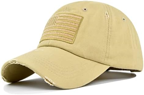 כובע בייסבול דגל אמריקאי לגברים נשים, כובעי משאיות רקומות בגודל נמוך מתכוונן.