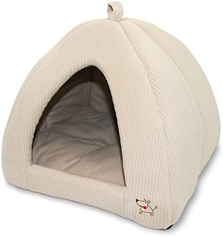 אוהל לחיות מחמד-מיטה רכה עבור כלב וחתול על ידי ציוד לחיות מחמד הטוב ביותר - קורדרוי בז', 19